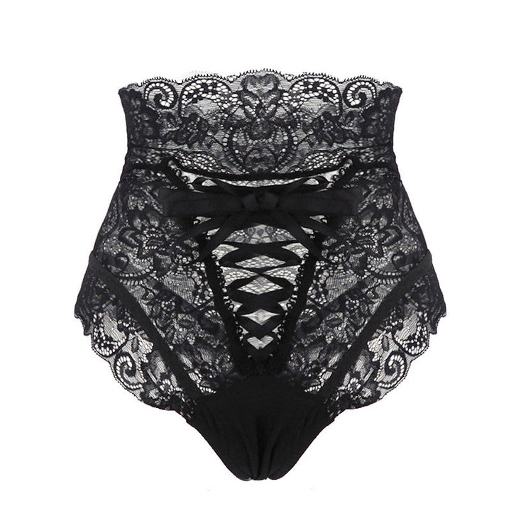 Culottes en dentelle taille haute