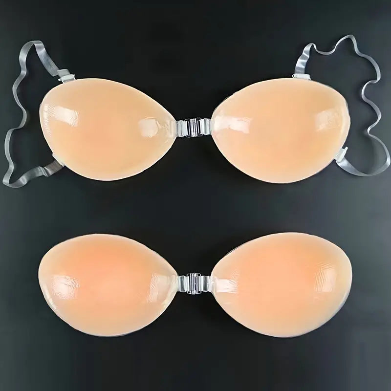 Soutien-gorge adhésif en silicone à bretelles supplémentaires
