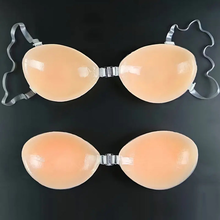 Soutien-gorge adhésif en silicone à bretelles supplémentaires