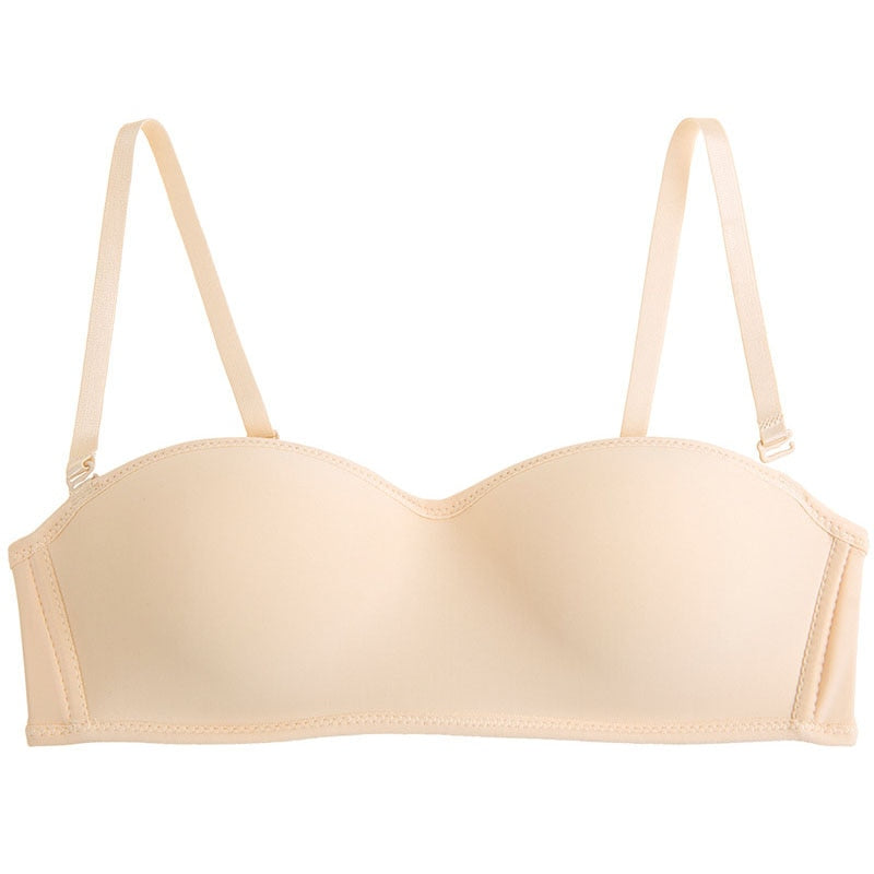 Soutien-gorge uni sans bretelles