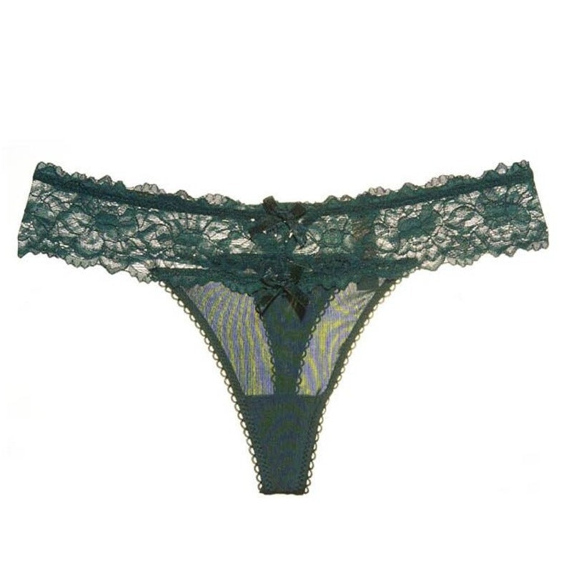 Strings en dentelle à nœuds