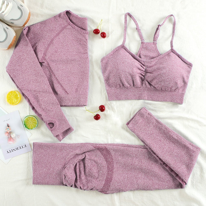 Ensemble de lingerie de sport 3 pièces