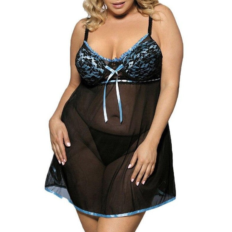 Chemise de nuit à nœud décoratif