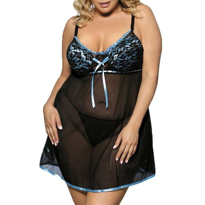 Chemise de nuit à nœud décoratif