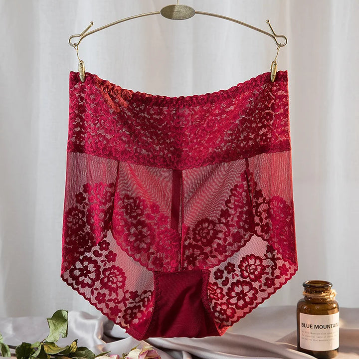 Culottes en dentelle taille haute