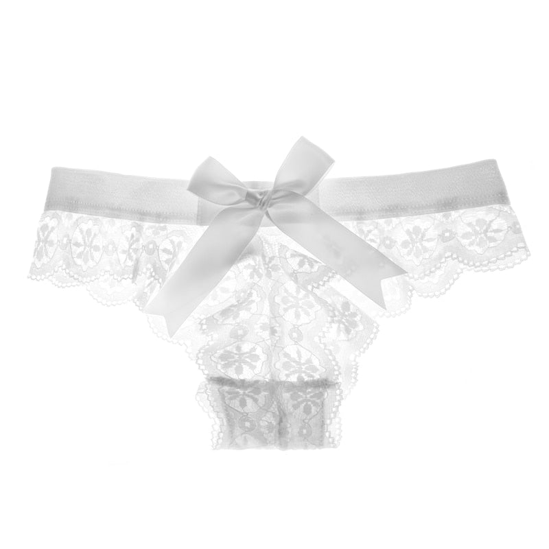 Culottes en dentelle à nœud