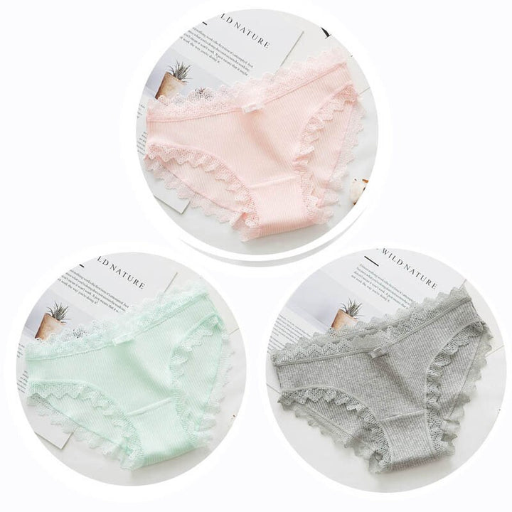 Culottes en coton, lot de 3