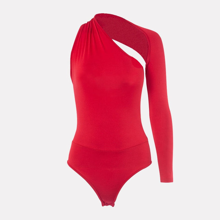 Body asymétrique à manches