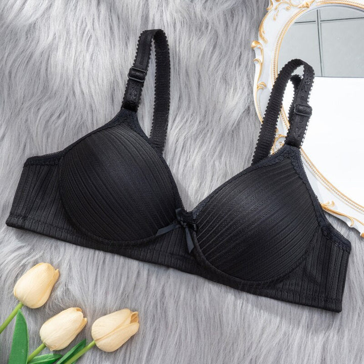 Soutien-gorge push-up à rayures décoratives