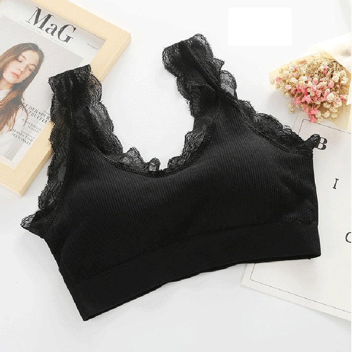 Soutien-gorge à finitions en dentelle