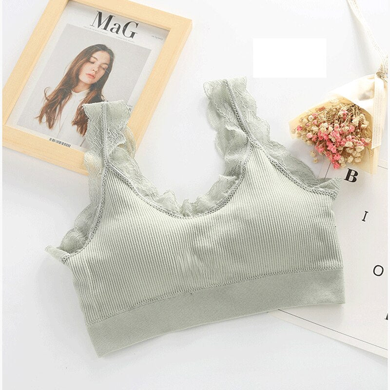 Soutien-gorge à finitions en dentelle