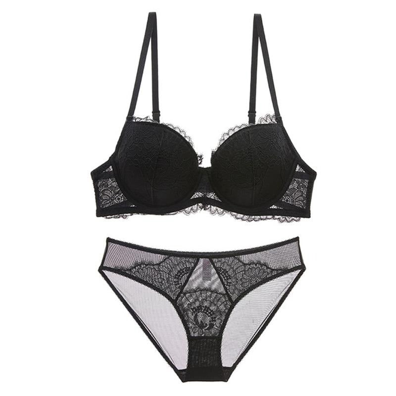 Ensemble de lingerie à motif botanique