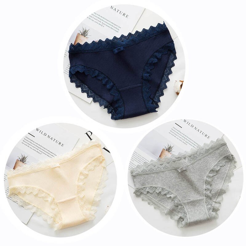 Culottes en coton, lot de 3