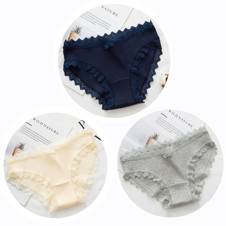 Culottes en coton, lot de 3