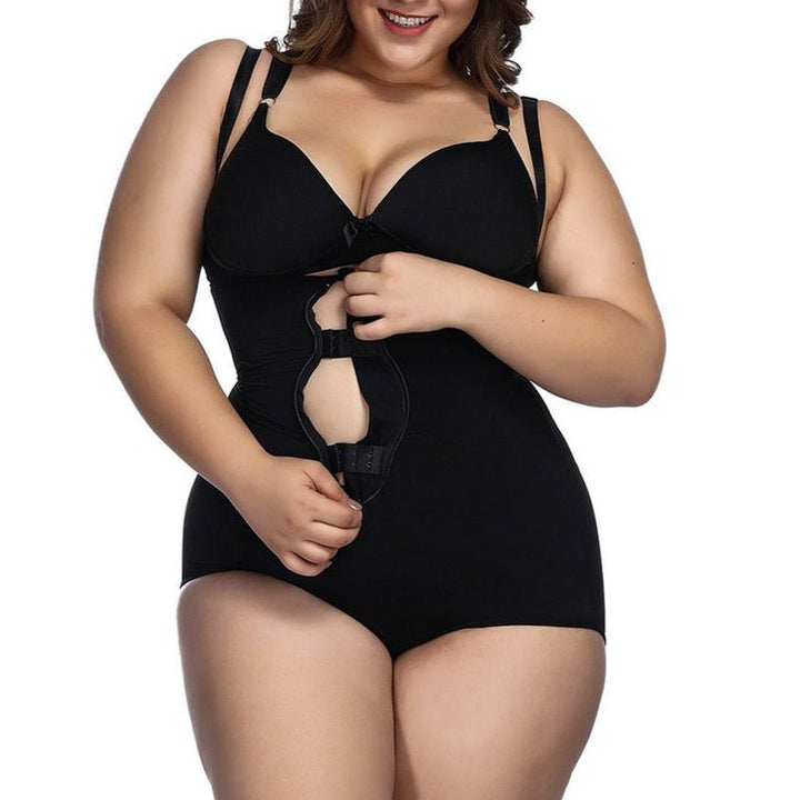 Lingerie sculptante grande taille avec fermeture éclair