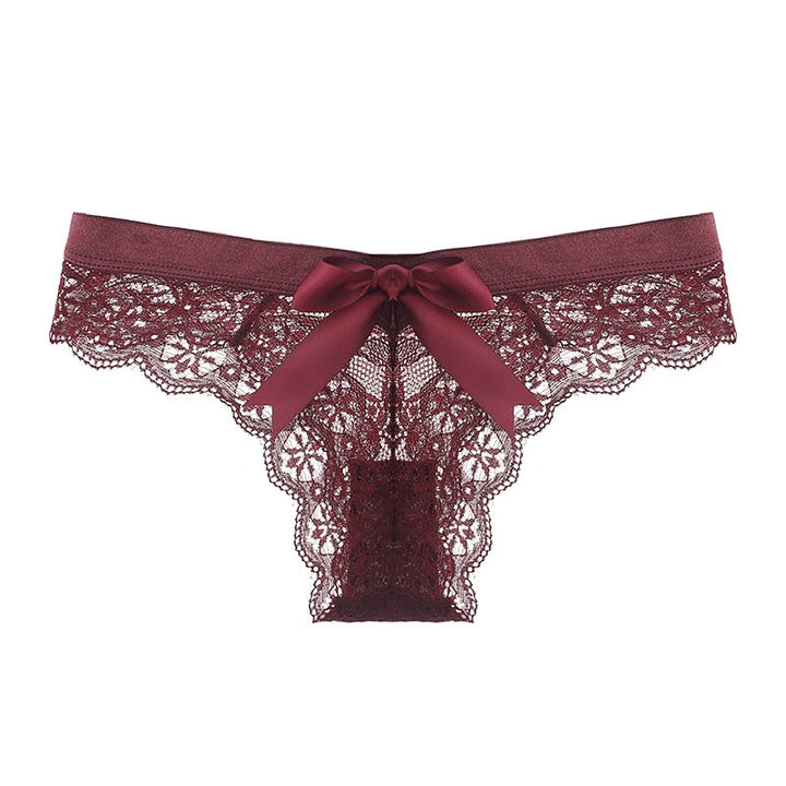 Culottes en dentelle à nœud décoratif