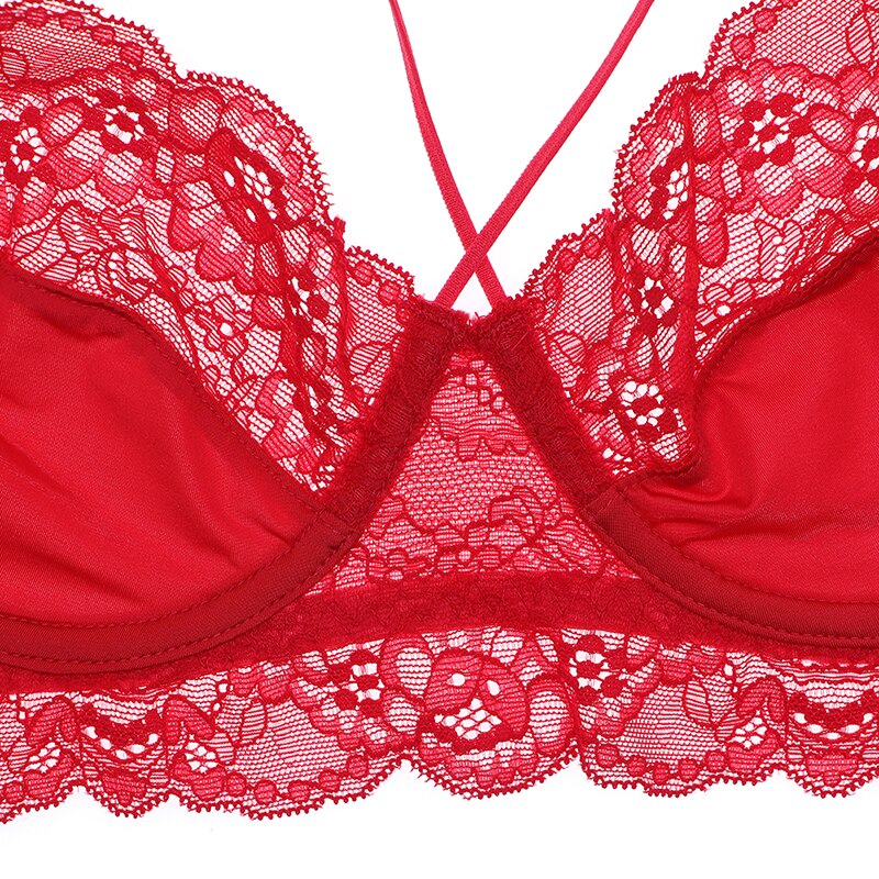 Ensemble de lingerie en dentelle 3 pièces