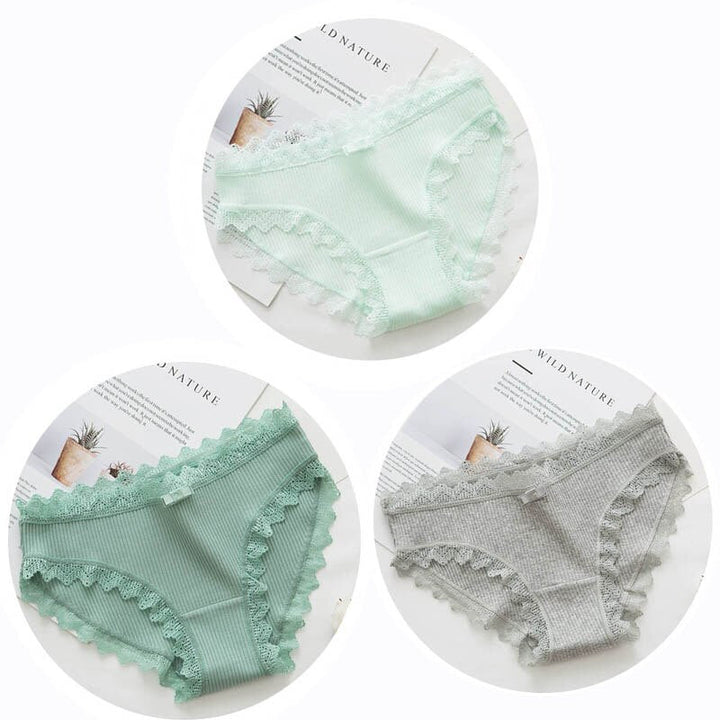 Culottes en coton, lot de 3