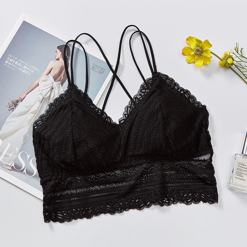 Soutien-gorge en dentelle style boho
