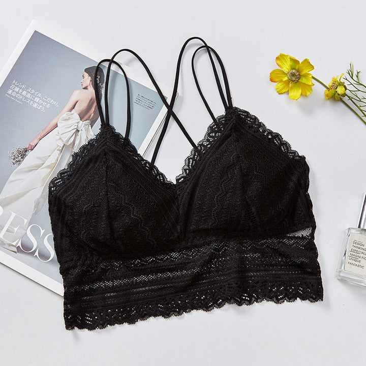 Soutien-gorge en dentelle style boho