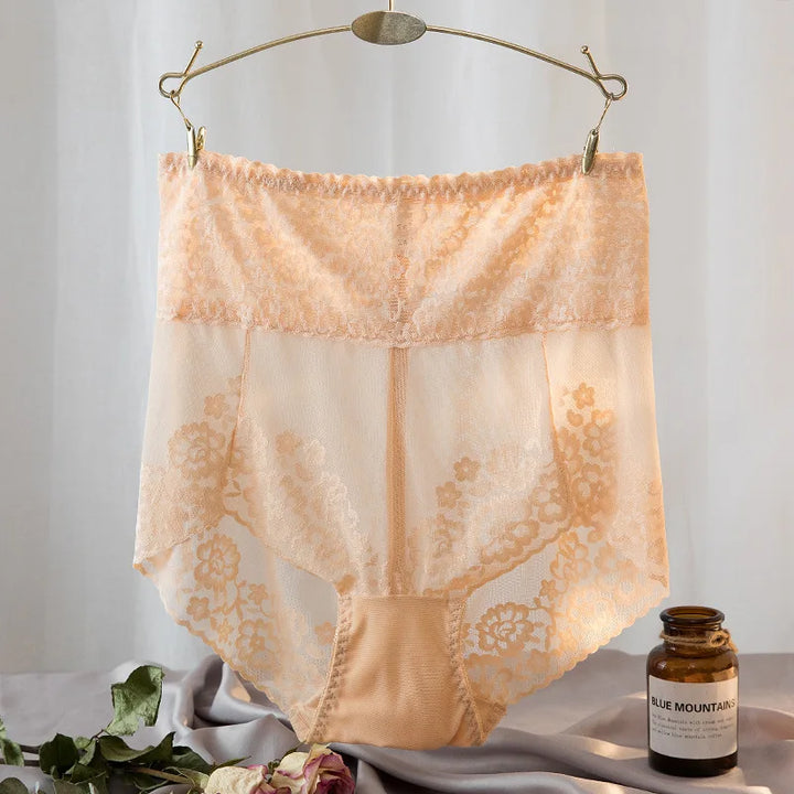 Culottes en dentelle taille haute