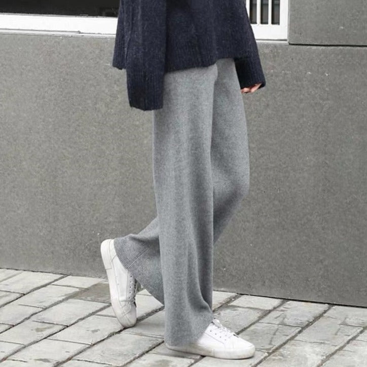 Pantalon ample en maille