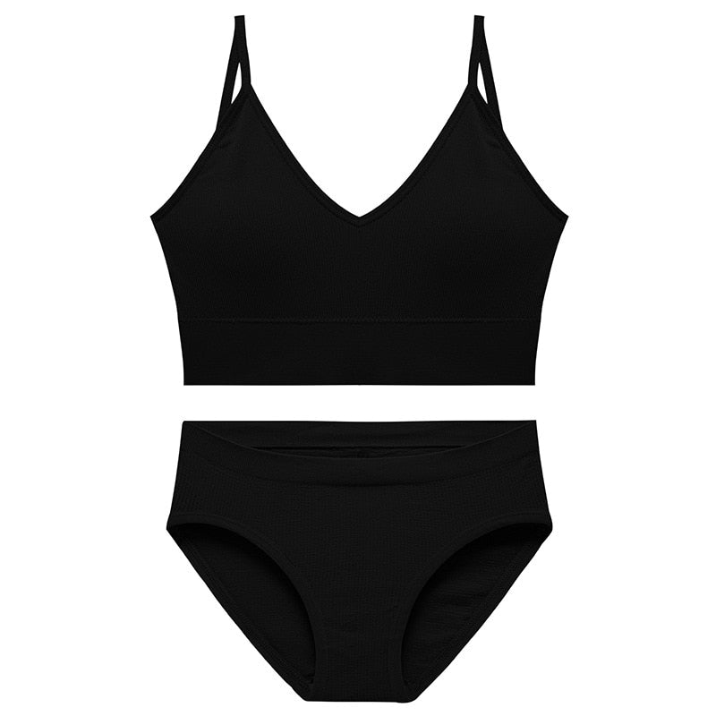 Ensemble de lingerie de sport sans coutures