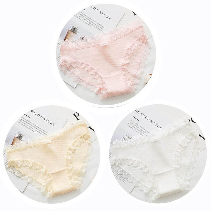 Culottes en coton, lot de 3