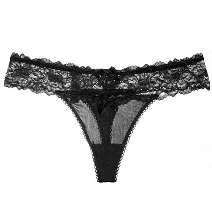 Strings en dentelle à nœuds