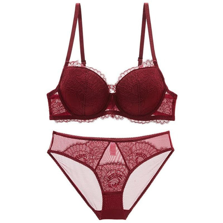 Ensemble de lingerie à motif botanique