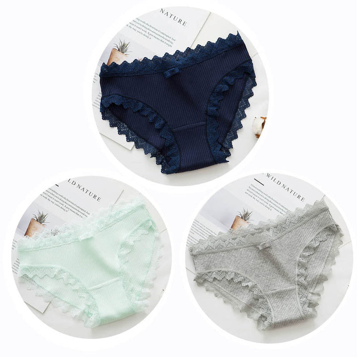 Culottes en coton, lot de 3