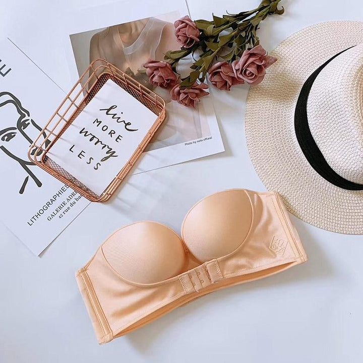 Soutien-gorge sans bretelles à double agrafage