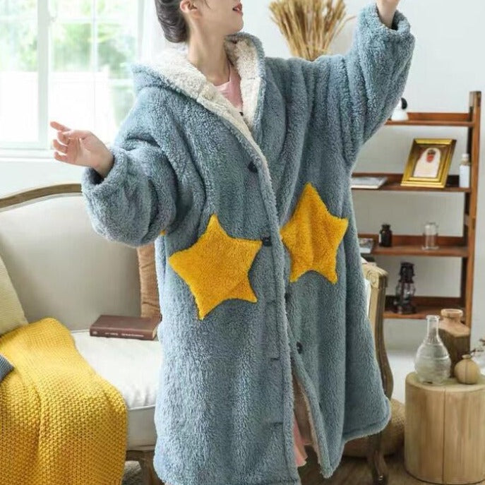 Peignoir en peluche