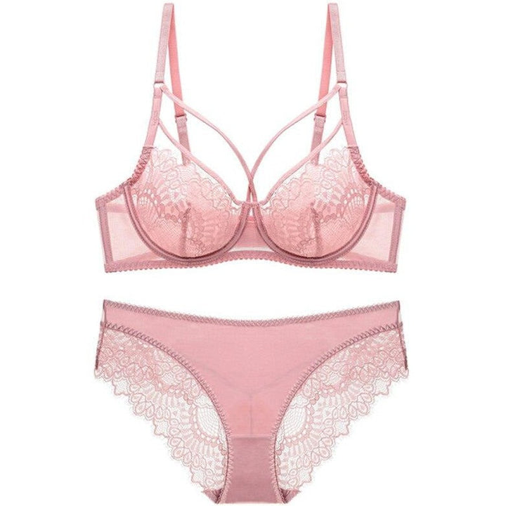 Ensemble de lingerie en dentelle à brides