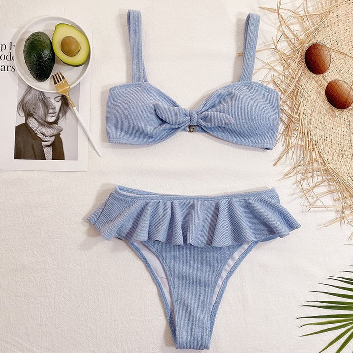 Maillot de bain 2 pièces avec jupette