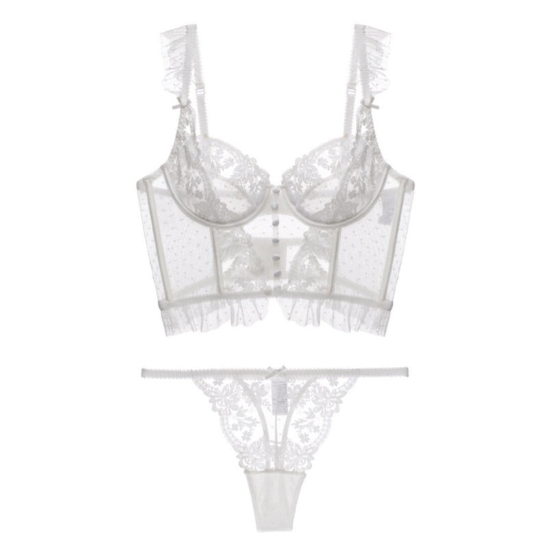 Ensemble de lingerie à demi-corset