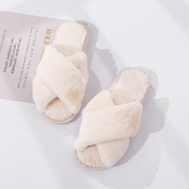 Chaussons en fausse fourrure
