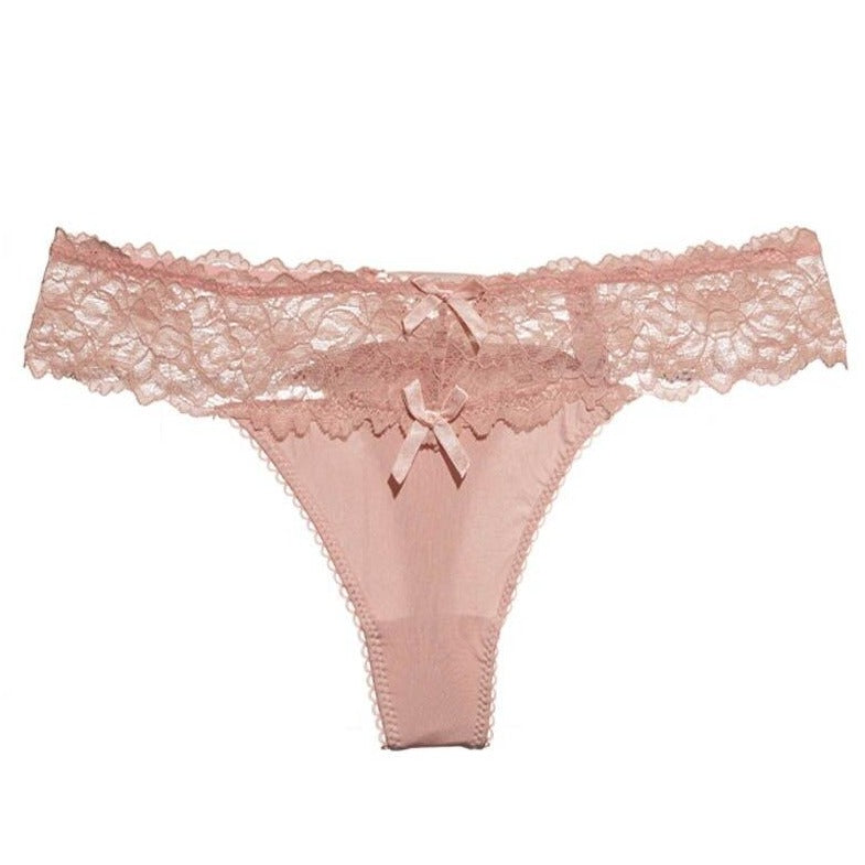 Strings en dentelle à nœuds
