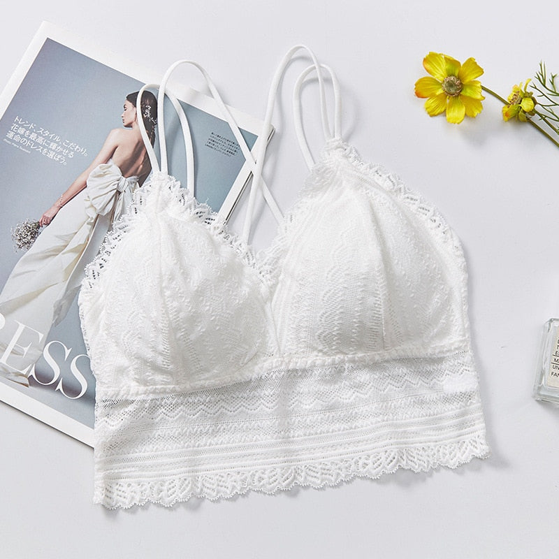 Soutien-gorge en dentelle style boho
