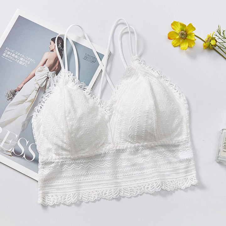 Soutien-gorge en dentelle style boho