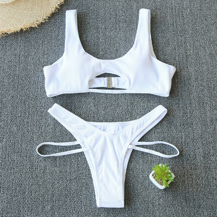 Maillot de bain 2 pièces uni