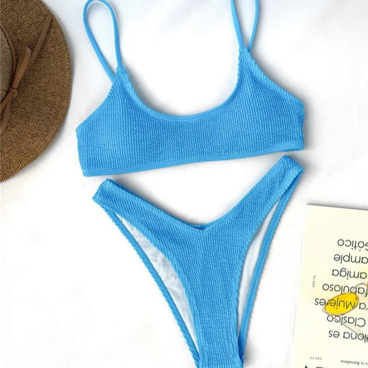 Maillot de bain 2 pièces échancré