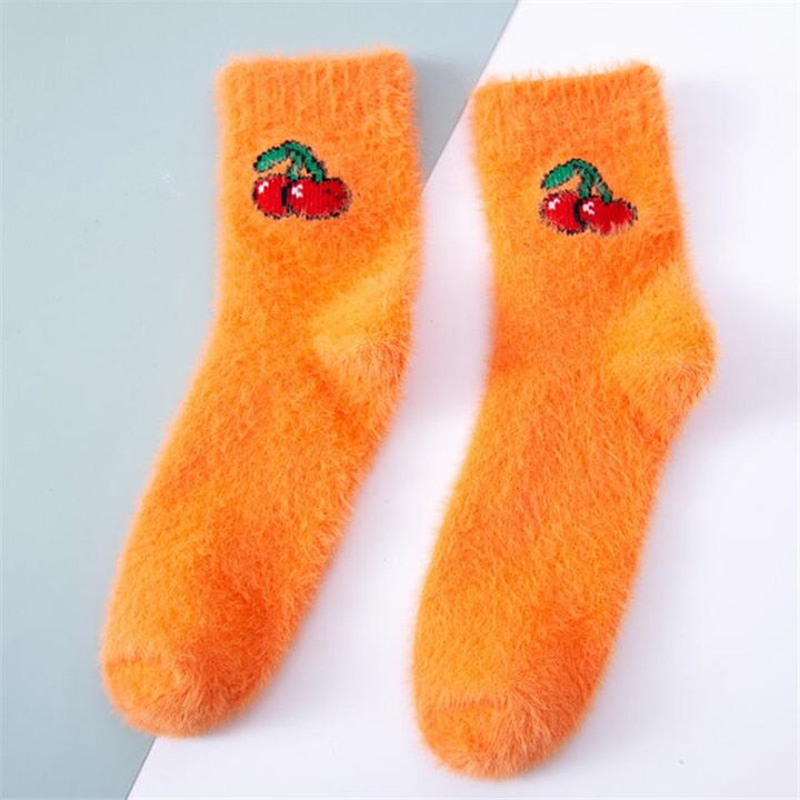 Chaussettes chaudes brodées