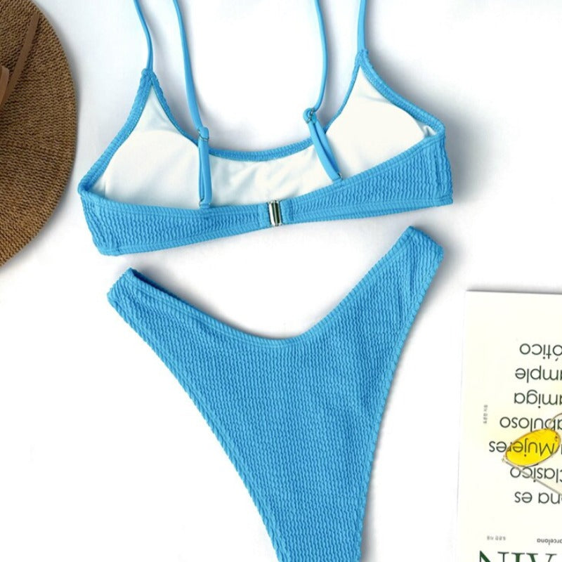 Maillot de bain 2 pièces échancré
