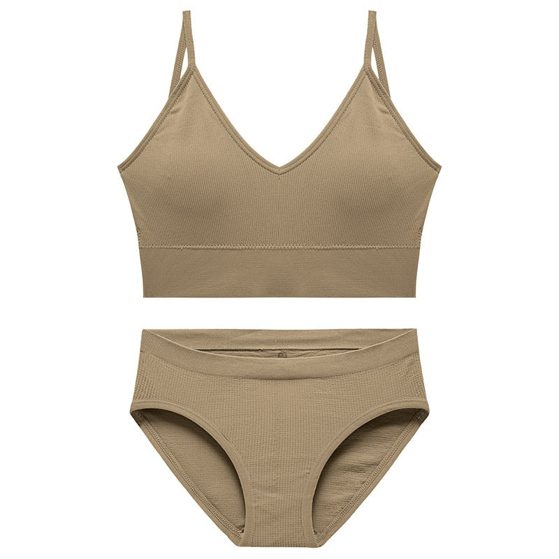 Ensemble de lingerie de sport sans coutures