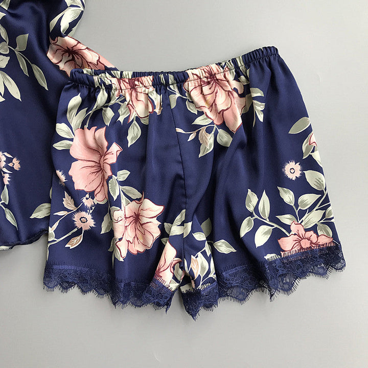Lingerie de nuit à fleurs