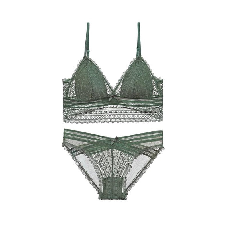 Ensemble de lingerie en dentelle taille longue