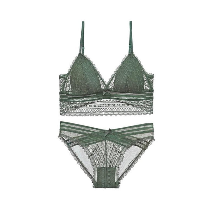 Ensemble de lingerie en dentelle taille longue