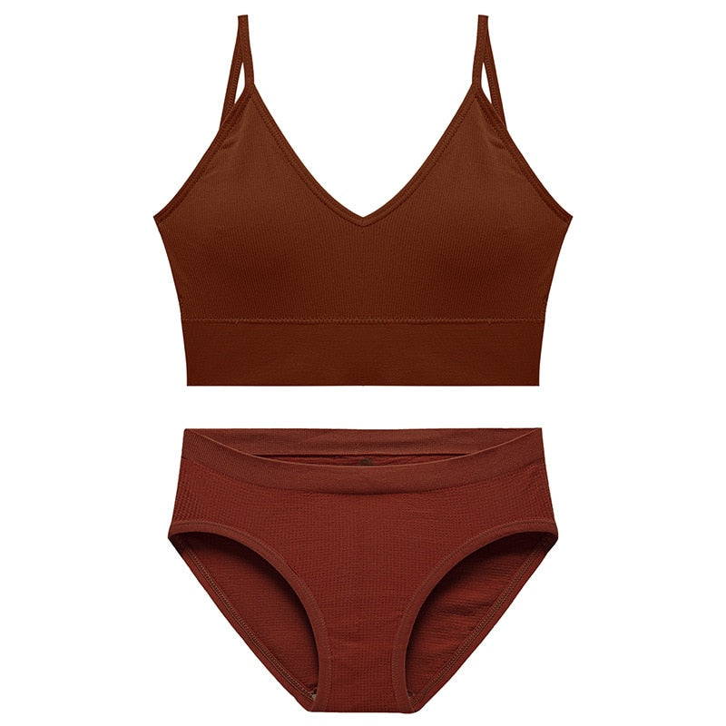 Ensemble de lingerie de sport sans coutures