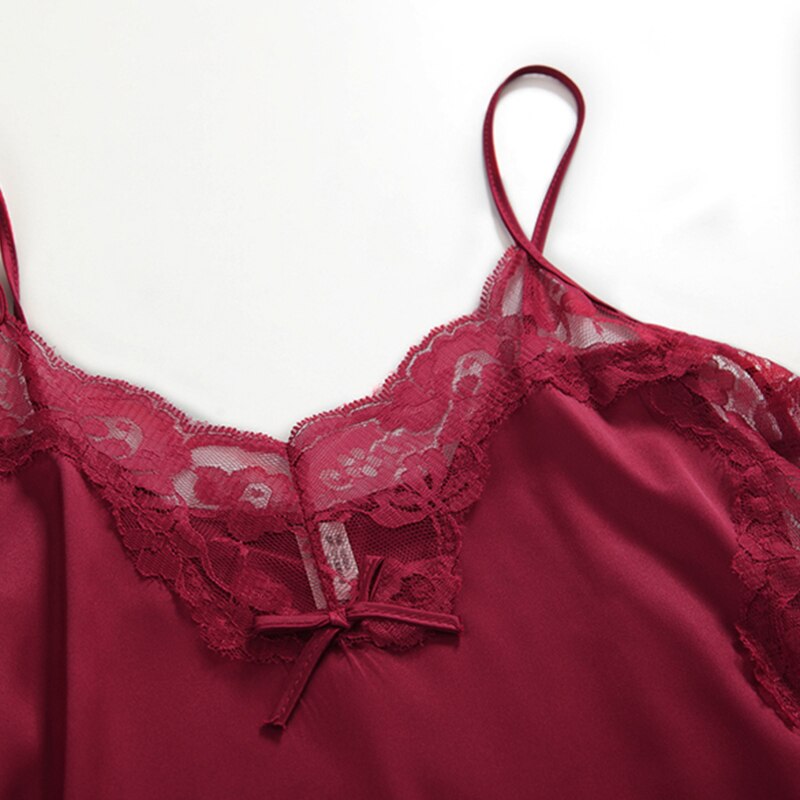 Chemise de nuit à laçage latéral